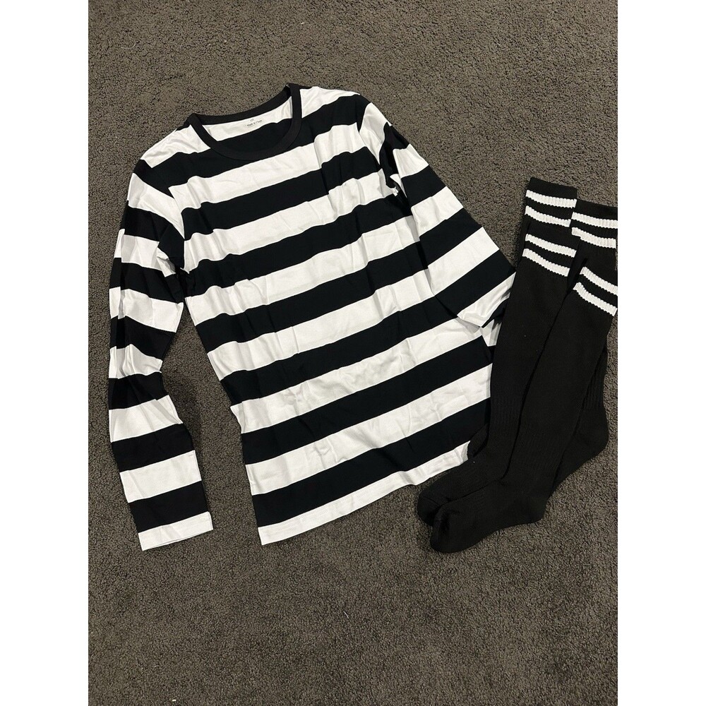 Pugsley Addams Family inspired Shirt And Socks - Boys Size 12 - NWOT